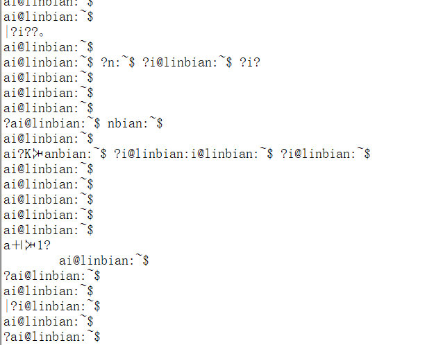 这个是一直点回车出现的现象
